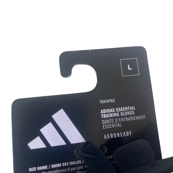 Adidas Aeroready Training Gloves Womens Large Black Aerodynamic Fingerless - Picture 6 of 9